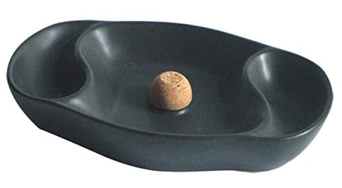 P901 Pipe Black Ceramic Ashtray W/Knocker,