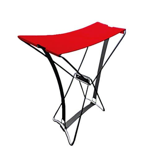 3CERA The Amazing Pocket Chair Mini Folding Camping Pocket Beach Chair Fishing Stool x 2pack (red)