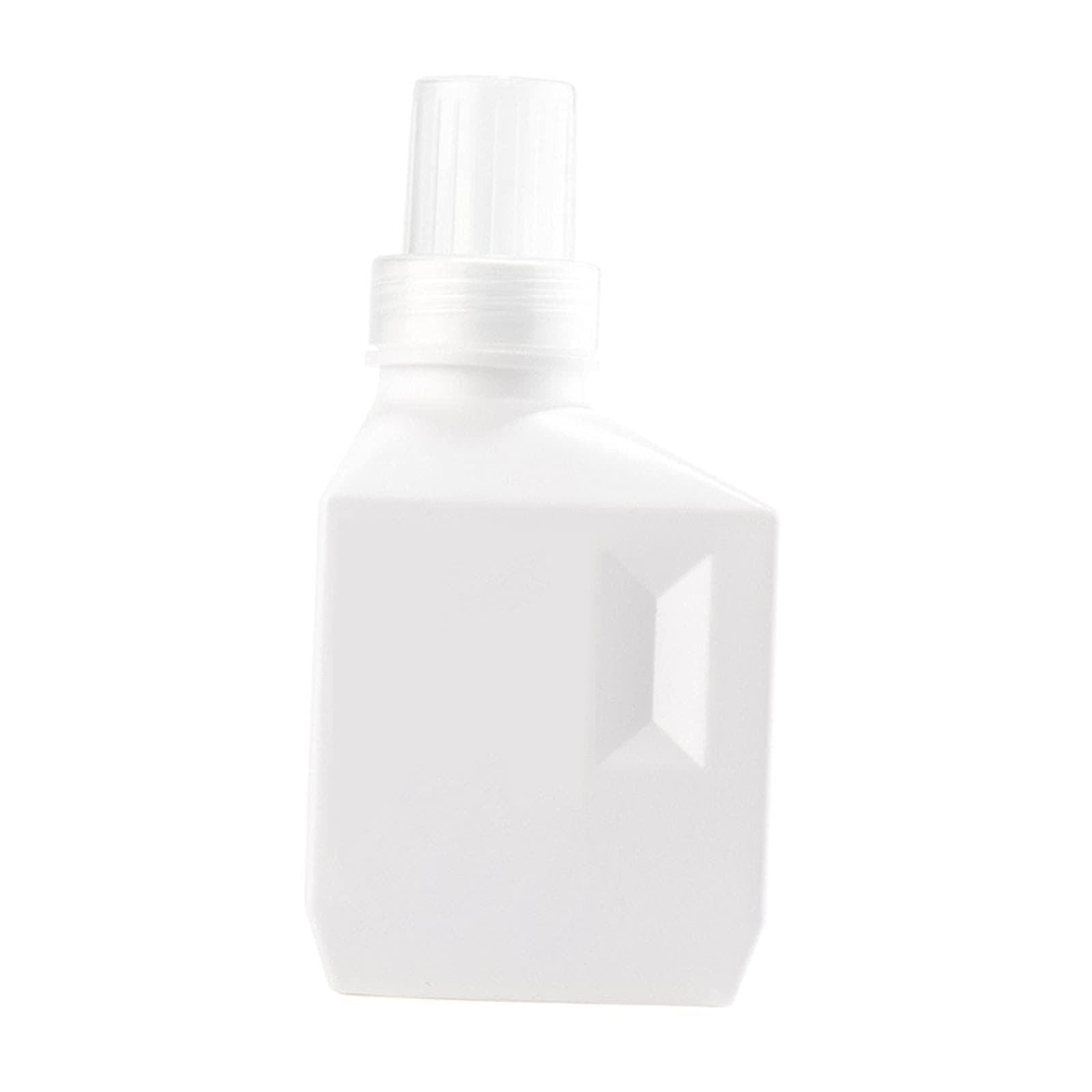 SharplaceRefillable Laundry Bottle Empty Plastic Liquid Container for Softener Bleaching Agent Shampoo Detergent Laundry Room Decor, White 1000ML