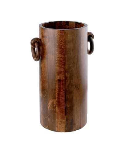 Panetta Casalinghi Luxury Round Wooden Umbrella Stand, Wood, Natural, 30 x 30 x 30 cm