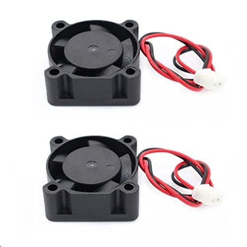 Mercurry 12V 2pin 25mm x25mm x10mm Small Mini brushless Cooling Fan(2pcs)