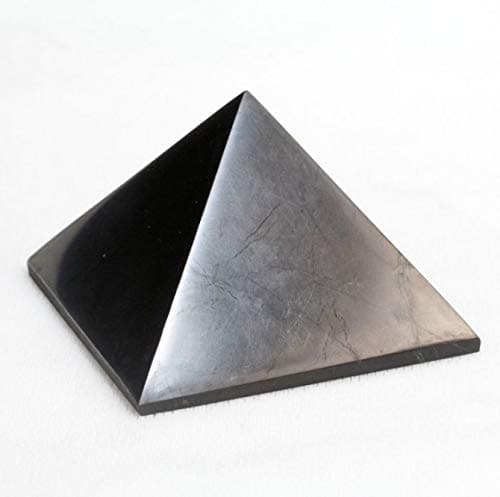 Shungite Club Shungite Pyramid Polished 2,75 in Crystal Healing Stone Pyramid...
