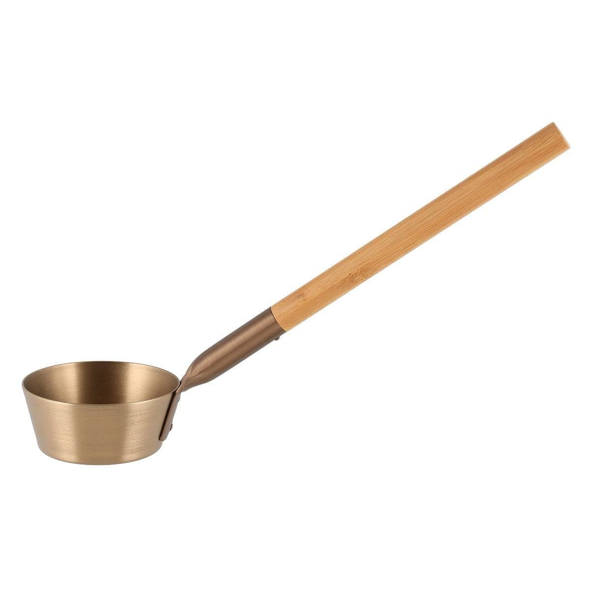Champagne Aluminum & Bamboo Sauna Ladle