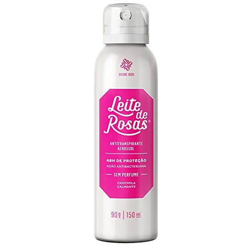 Linha Sem Perfume Leite de Rosas - Desodorante Antitranspirante Aerossol 90 Ml - (Leite de Rosas Collection - Antiperspirant Aerosol Spray Deodorant 3.04 Fl Oz)