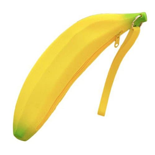 Generic Cute Silicone Banana Coin Pencil Case Holder Coin Purse Bag