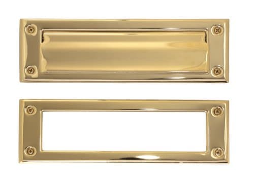 Brass Accents Brass 3 x 10-inch Mail Slot Lifetime Polished Brass
