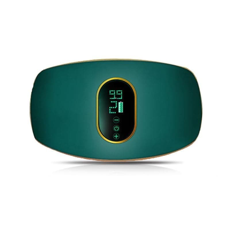 Electric Slimming Belt, Portable Cordless Heating Pad Fat Burning Belly Fat Burner Loss Weight Vibrating Body Shape Vibration Massage 3 Modes Abdominal Massager Machine for Men & Women, GREEN