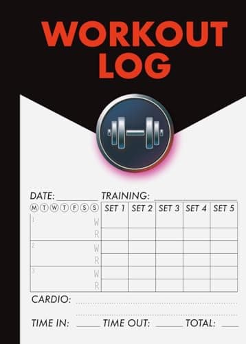 Workout Log Gym A6 Pocket Size: Small Fitness and Training Diary | Rep Tracker | 110 Workouts