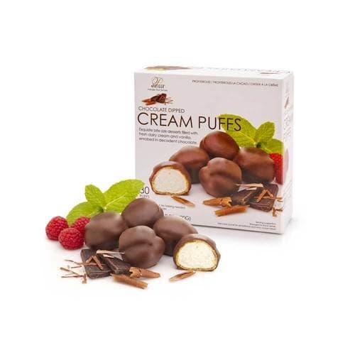 Patissa Chocolate Dipped Cream Puff - 30 per pack -- 6 packs per case.