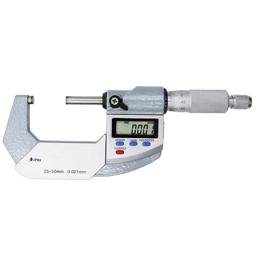 LIXIDIAN IP65 Waterproof 25-50 MM Outside Micrometer Electronic 0.001 Mm Micron Outside Micrometer Caliper Gauge Vernier Caliper