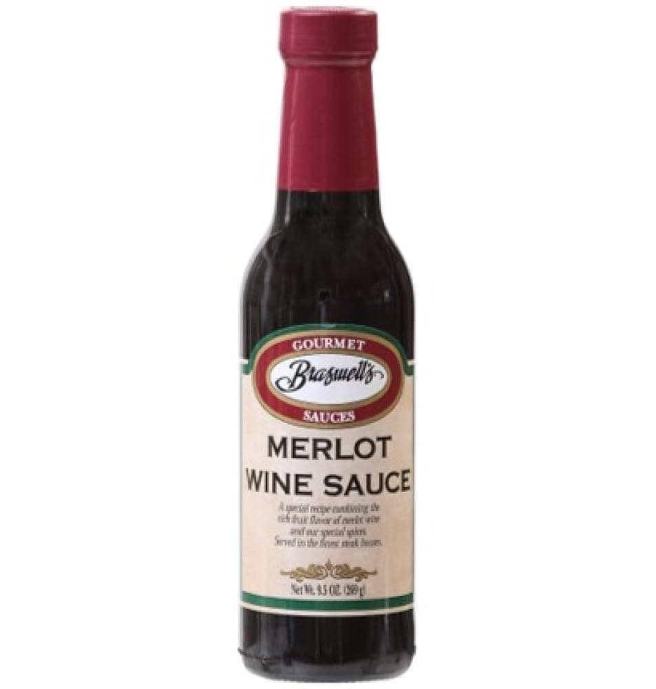 Braswell’s Gourmet Merlot Wine Sauce – Small-Batch, Renowned Specialty, Made in USA, Since 1946 (9.5oz)