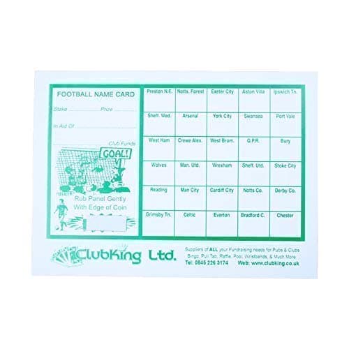 ClubKing Ltd Football Cards, 30 Team