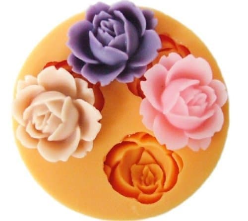 Aknifetoo Mini Flower Sculpting Silicone Sugar Resin Craft DIY Moulds gum paste Cake Decorating Fondant Mold