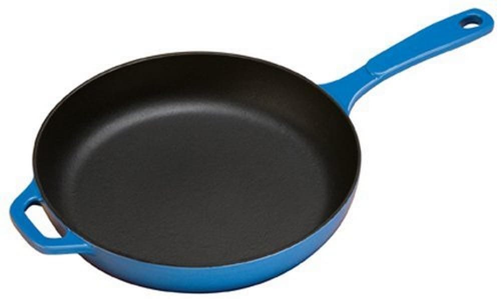 EC11S33 Enameled Cast Iron Skillet, 11-inch, Caribbean Blue