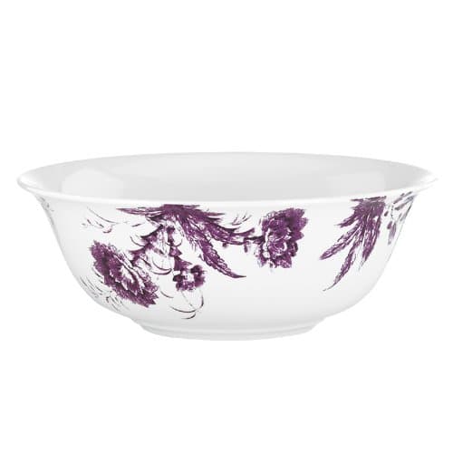 SCALAMANDRE BY LENOX TOILE TALE AMETHYST Serving bowl large