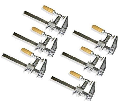 Lot of 6: 12" Inch BAR CLAMPS Heavy Duty Woodworking Wood Carpenter Tools