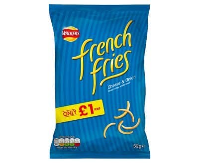 Walkers French Fries Cheese & Onion Snacks 52g (12 packs)