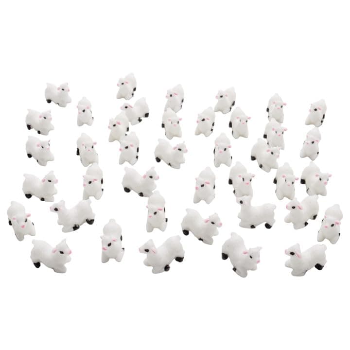 miniature sheep figurines