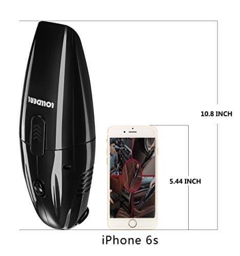 Car Vacuums, LOLLDEAL12V 75W Black Car Vacuum Cleaner Super Mini Portable Handheld Automotive/Auto Vacuums Hand Car Cleaner with 14.8 FT(4.5M) Power Cord