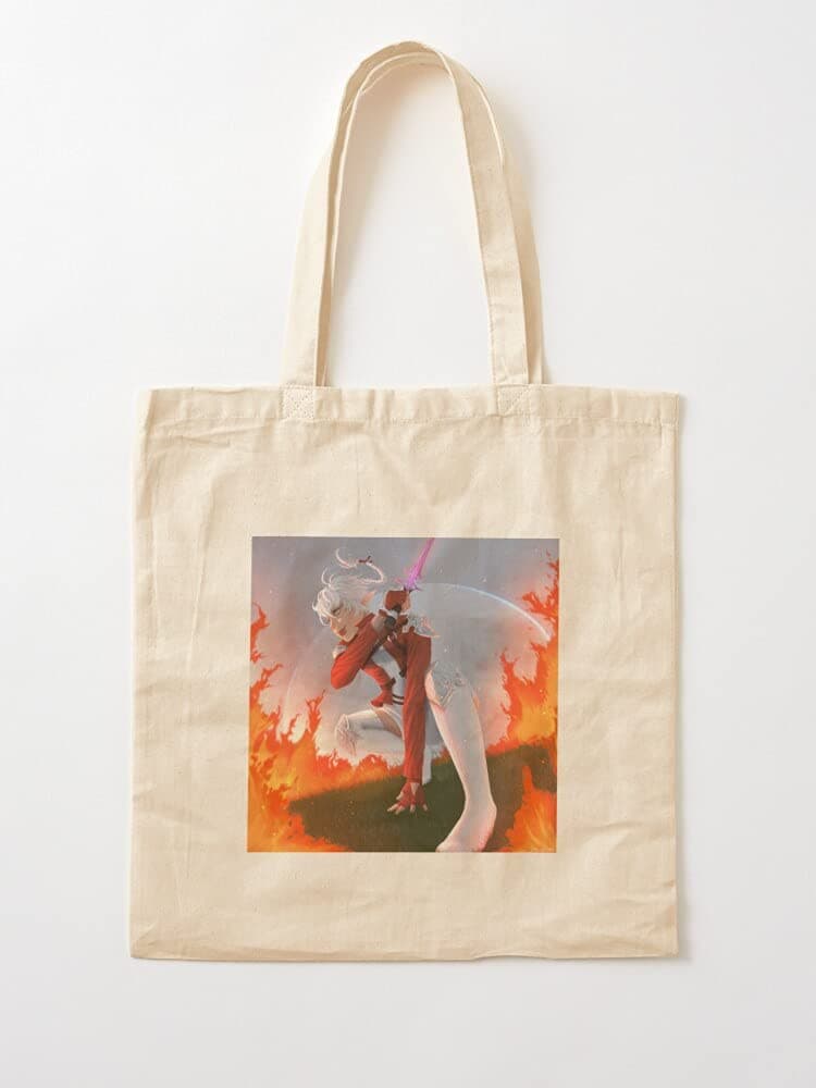Générique Fantasy 14 Endwalker fxiv XIV f14 Alisaie Final | Canvas Grocery Bags Tote Bags with Handles Shopping Bags Durable Cotton