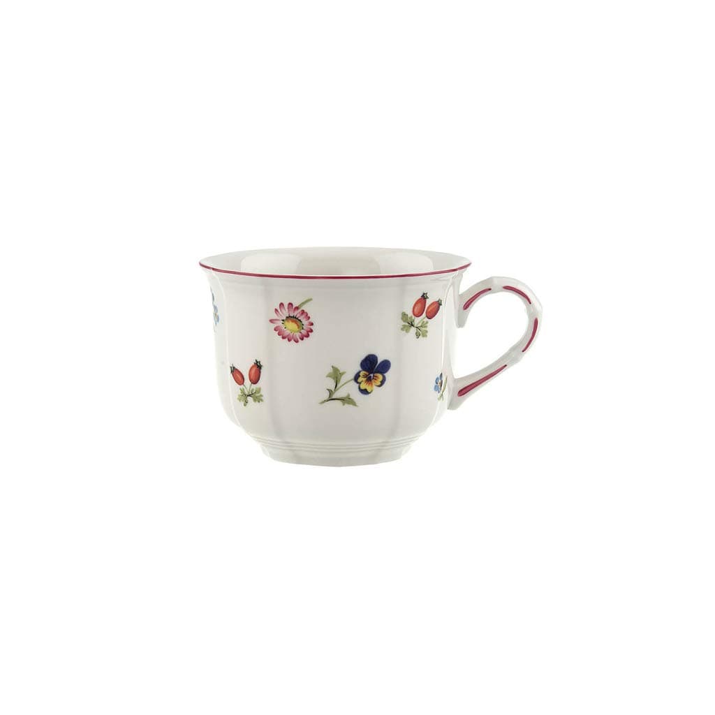 Petite Fleur Cappuccino Cup White, Dishwasher Safe, Microwave Safe, Porcelain Mug, Villeroy and Boch China, Ceramic Cup, Premium Porcelain