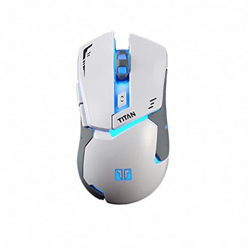 Stormx Titan Mark II 4000 DPI Gaming Mouse By Xenics for PC - 7 Color Rotation LED / Macro Support / AVAGO 3050 / TEFLON Glide / Fabric Gold Plate USB Cable White
