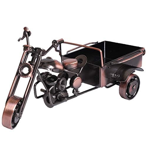 DAJIADS Figurine Figurines Statue Statues Statuette Sculptures Buddha,Tuk-Tuk Retro Style Metal Sculpture Classic Handmade Three Wheeled Motorcycle Iron Art Interesting Decoration Ornament for Bar