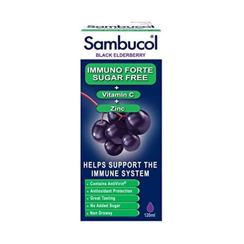 Sambucol Black Elderberry Liqu Immuno Forte Sugar Free 120Ml (2 Pack)