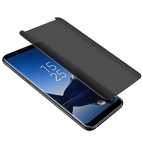 Top Glass Galaxy S9 Privacy Screen Protector, S9 Premium [3D Curved] [Case Friendly] [Anti-Scratch] 9H Hardness Tempered Glass Film Screen Protector for Samsung Galaxy S9 (Black)