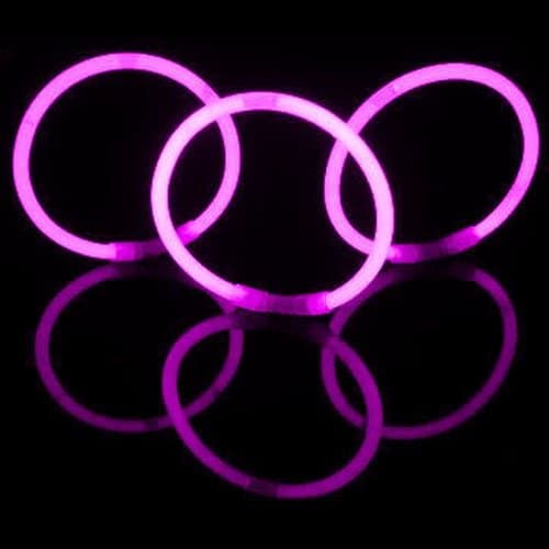 50 - Pink 200mm x 5mm Glow Sticks Bracelets