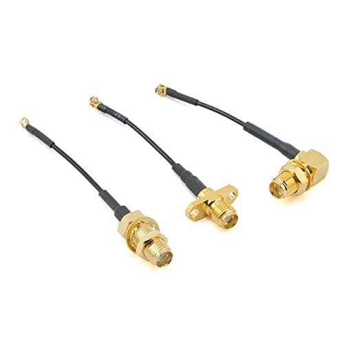 VIDOO3PCS 50mm ImmersionRC Tramp HV Accessory Pack U.Fl to SMA Female Connector Adapter Cable