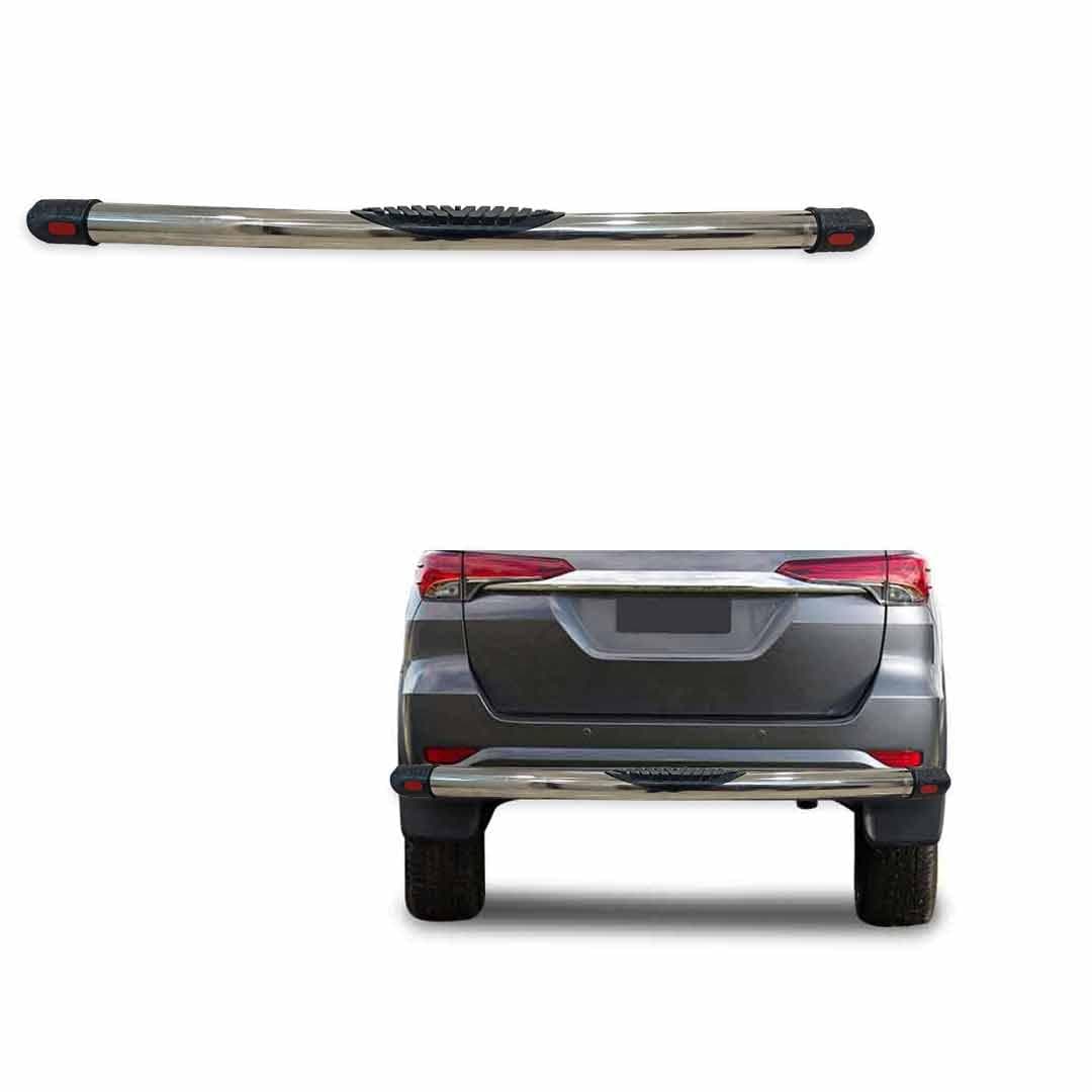 Stainless Steel High Gloss Safety Rear Bumper Protector for Toyota Fortuner 2016