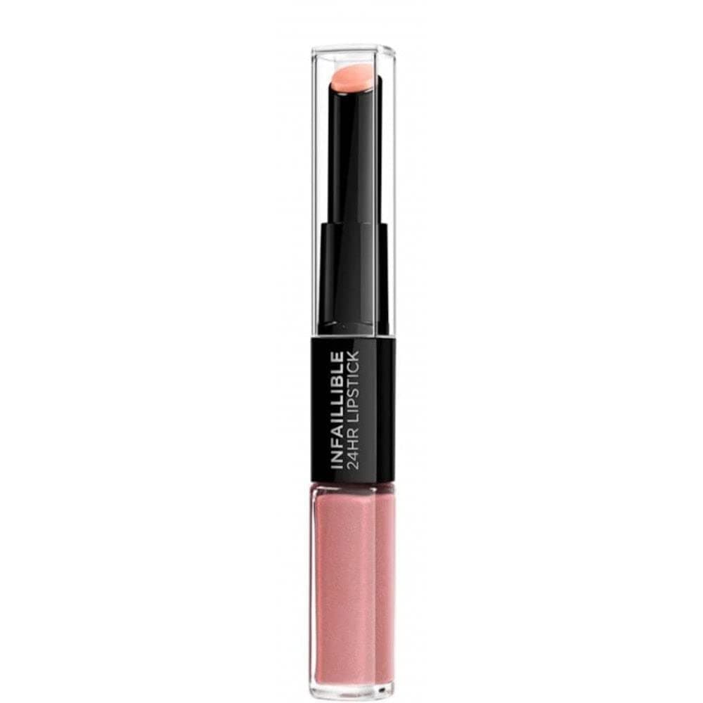 L'Oreal Paris Infallible Lipstick 111 Permanent Blush/Liquid Lipstick for 24 Hours Full Lips with Moisturising Lip Care - Balm Pack of 1
