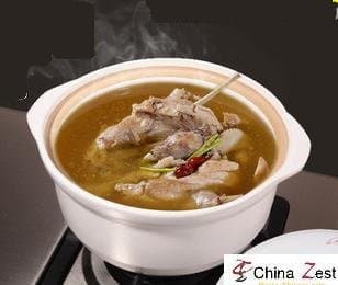 ChinaZest Clay Pot Hot Pot (4.2 Qt, 11 Inches, 4-6 people, White)