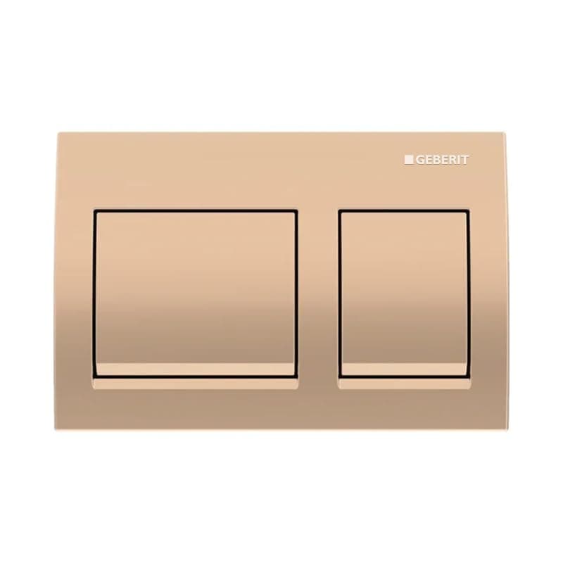 Geberit | レッドゴールド | アルファ 35シリーズ | 115.045.QA.3 | フロントアクチュエーションプッシュプレート | デュアルフラッシュプレート