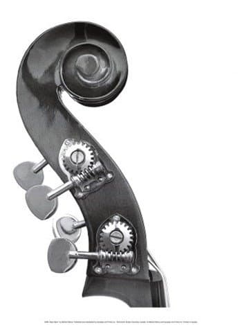 Bass Neck - Poster by Michel Ditlove (11.75 x 15.75)