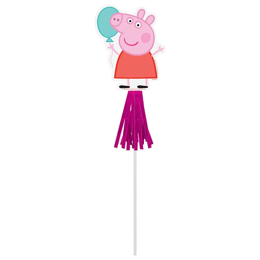 Peppa Pig Confetti Multicolor Party Paper Wands - 10.5" x 5"(Pack of 8) - Ideal for Kids' Birthday Celebrations, Unique & Fun Design