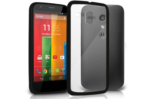Orzly Fusion Bumper Case for Moto G - Black