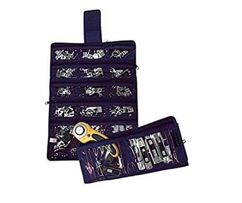 Yazzii Sewing Machine Feet Organizer Bag - Sewing Supply Organizer - Sewing Accessories Organizer with Pockets Navy