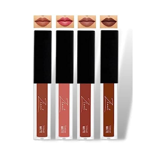Matte Lipstick, Long lasting lipsticks, Lipstick for Women,High Pigments,Non-Sticky.(SET OF 4) (NUDE)