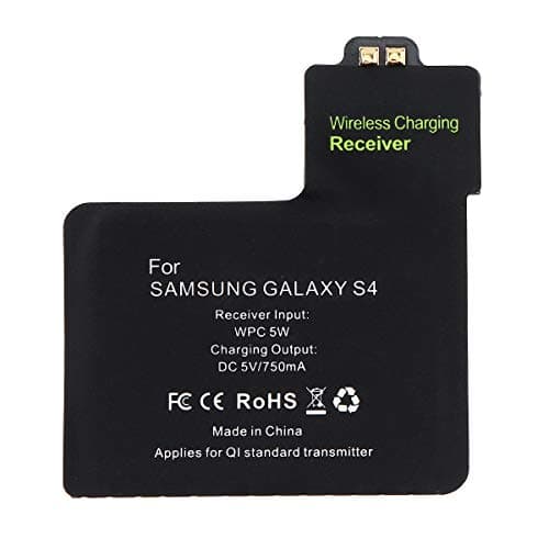 DiGiYes Wireless Charging Receiver, Universal 5V 750mA QI Wireless Charger Receiver Patch Module Chip for Samsung Galaxy S4