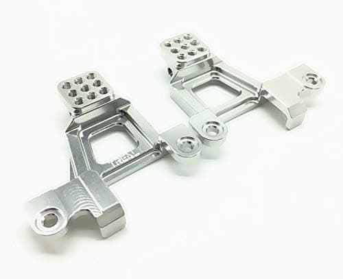 Treal Alloy Rear Shock Towers (Left and Right) for Traxxas TRX-4 Crawler RC Car - Silver