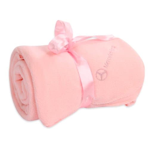 Genuine Mercedes Benz Pink Baby Blanket