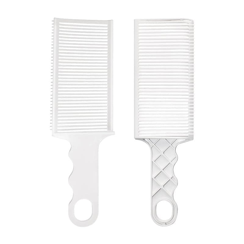 Barber Fade Comb, Professional Hair Cutting Combs Antistatic Heat Resistant Fade Cut Comb for Cutting Hair Clipper Blending Fade Comb for Men Salon Styling Tools (White)