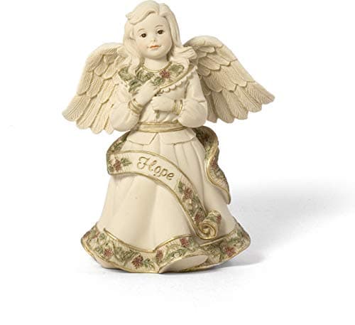Pavilion Gift Company Sarah's Angels Tapestry Series Angel with Hope Banner Figurine, 4-1/2 Inch
