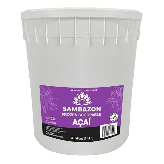 Sambazon Organic Acai Smoothie Blend, 3 Gallon Scoopable Tub