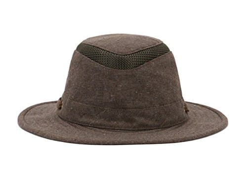 TilleyMens Womens TMH55 Sun Protection Guaranteed for Life Water Repellant Recycled Airflo Sun Hat Brown
