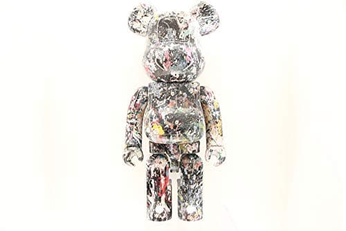 Medicom Toy | Bearbrick | Collectible Figurines | 1000% | Height 27.5 inches - 70cm | Original (Jackson Pollock Studio Ver. 2)