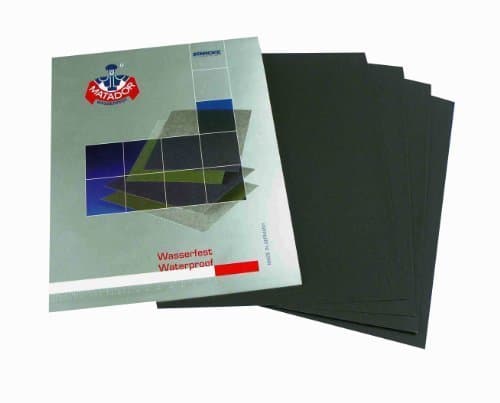 Wet and Dry Sandpaper 240grit 5 Sheets 230 x 280mm Waterproof Paper Highest Quality STARCKE Matador