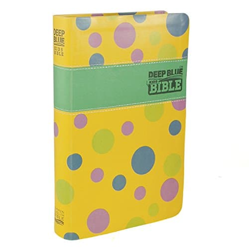 CEB Common English Bible Deep Blue Kids Bible Polka Dot Yellow Paperback – August 1, 2013